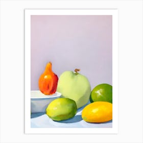 Chayote 2 Tablescape vegetable Art Print