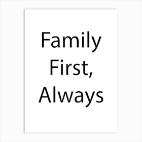 Family Quote 14 Art Print