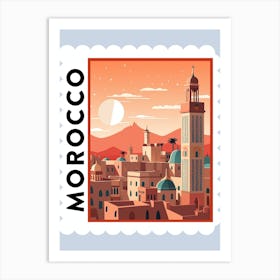 Morocco 2 Travel Stamp Poster Art Print