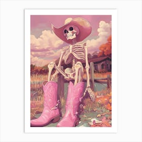 Cowboy Skeleton 1 Art Print