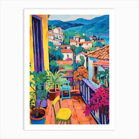 Taormina Italy 4 Fauvist Painting Art Print