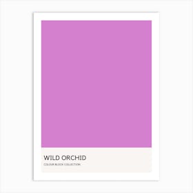 Wild Orchid Colour Block Poster Art Print