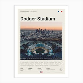 Baseball - Los Angeles Dodgers - Dodger Stadium Art Print