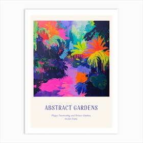 Colourful Gardens Phipps Conservatory And Botanic Gardens Usa 2 Blue Poster Art Print