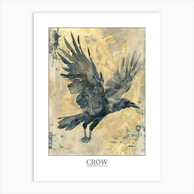 Crow Precisionist Illustration 1 Poster Art Print