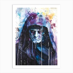 Sheev Palpatine From Star Wars Watercolor Art Print