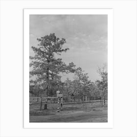 Untitled Photo Possibly Related To Sign Showing Donation Of Land By Land Developing Project, Central New Jersey Art Print
