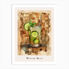 Moscow Mule Tile Poster 3 Art Print