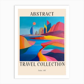 Abstract Travel Collection Poster Dubai Uae 2 Art Print