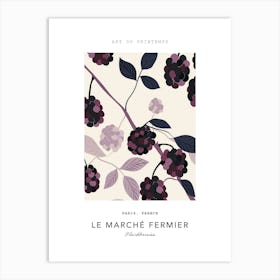 Blackberries Le Marche Fermier Poster 2 Art Print