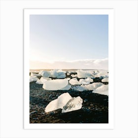 Diamond Beach in Iceland  Art Print