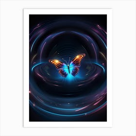 Abstract Butterfly 1 Art Print