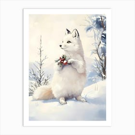 White Fox Art Print