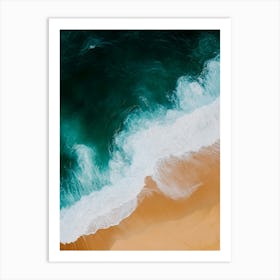 Aerial View Of A Beach 44 Art Print