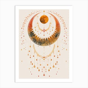 Moon And Stars 2 Art Print