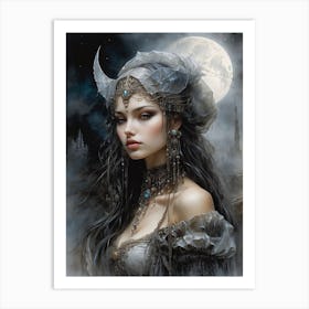 Gothic Girl Art Print