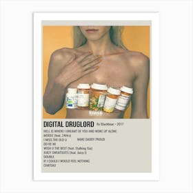 Digital Druglord By Blackbear 2017 Poster 1 Art Print