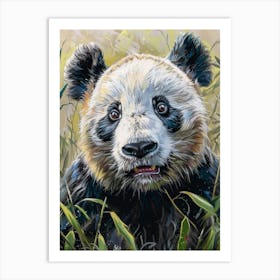 Giant Panda Pastel Watercolour 2 Poster