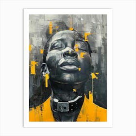 'A Woman In Yellow' Art Print