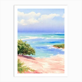 Spiaggia Di Tuerredda 2, Sardinia, Italy Watercolour Art Print