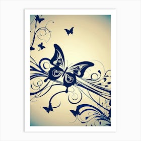 Butterfly Wallpaper 16 Art Print