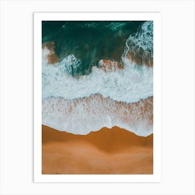 Aerial View Of A Beach 126 Art Print