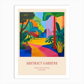 Colourful Gardens Franklin Park Conservatory Usa 3 Red Poster Art Print