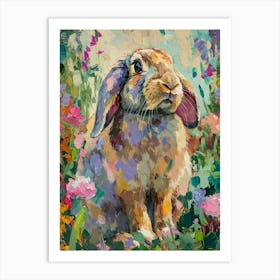 Flemish Giant Rabbit Painting 1 Art Print