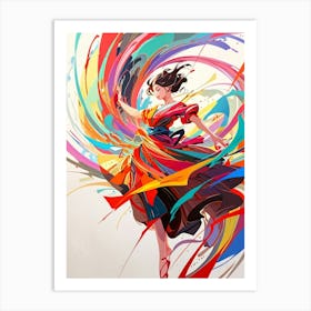 Asian Dancer Art Print