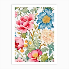 Floral Pattern 61 Art Print