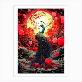 Peacock 4 Art Print