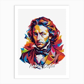 Frederic Chopin 03 Portrait WPAP Pop Art Art Print