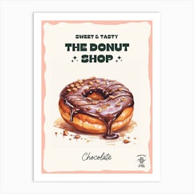 Chocolate Donut The Donut Shop 0 Art Print