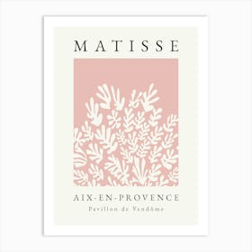 Minimalist Matisse Print Pink 2 Art Print