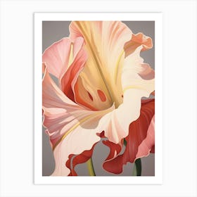 Floral Illustration Gloriosa Lily 4 Art Print