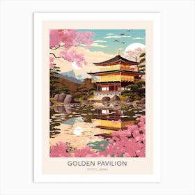 The Golden Pavilion Kyoto Japan Travel Poster Art Print