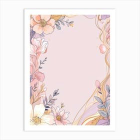 Floral Frame 6 Art Print