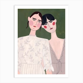 Two Girls Art Print