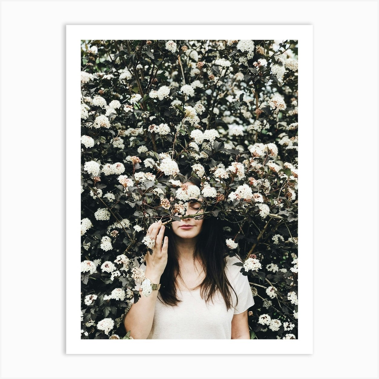 Flower Girl Art Print by Aloke Design