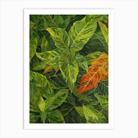 Tropical Foliage Art Print