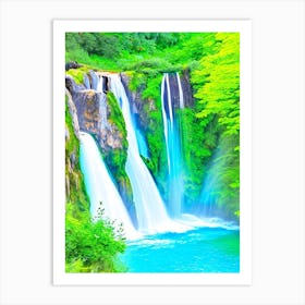 Kravice Waterfalls, Bosnia And Herzegovina Nat Viga Style Art Print