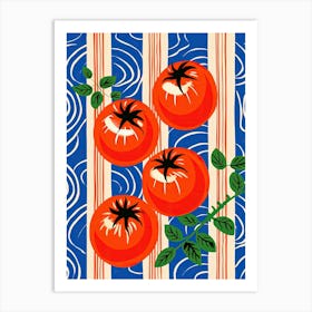 Tomatoes Fruit Summer Illustration 1 Art Print