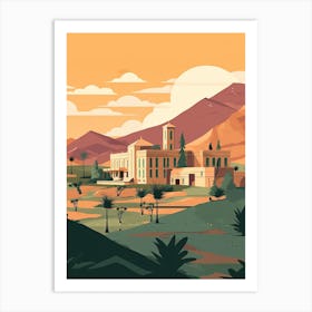 Riyadh Saudi Arabia Travel Illustration 4 Art Print