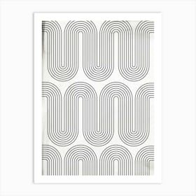 Wavy Lines 4 Art Print