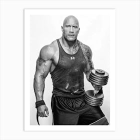 Dwayne Johnson 2 Art Print