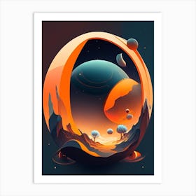 Orion Comic Space Space Art Print