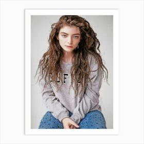 Lorde Singer Art Print