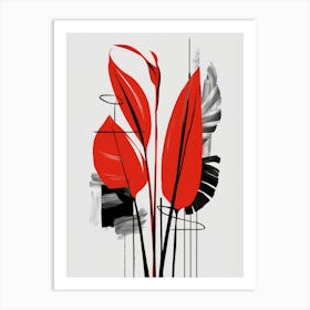 Red Flowers Art Print