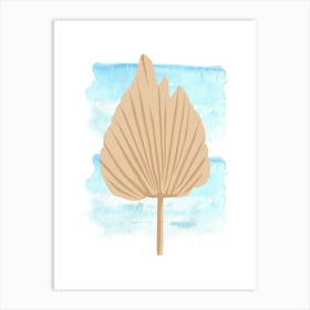 Watercolor Of A Palm Leaf Art Print