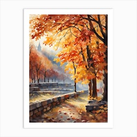 Autumn In The Park 1 Art Print